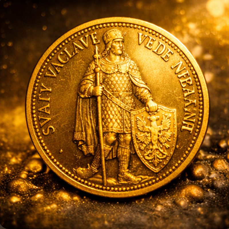 Svatováclavský dukát – kníže Václav